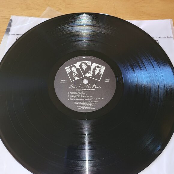 Paul McCartney & Wings - Band on the Run - 1973 Apple SO-3415 Rock Vinyl LP LPC - Picture 8 of 11